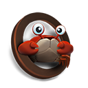 crab bronze icon