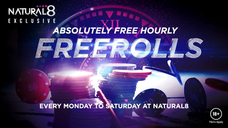 免费扑克锦标赛 Natural8 Hourly Freerolls
