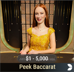 live dealer games peek baccarat icon