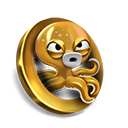 octopus gold icon