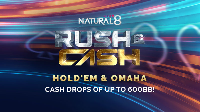 แบนเนอร์ Natural8 Rush & Cash