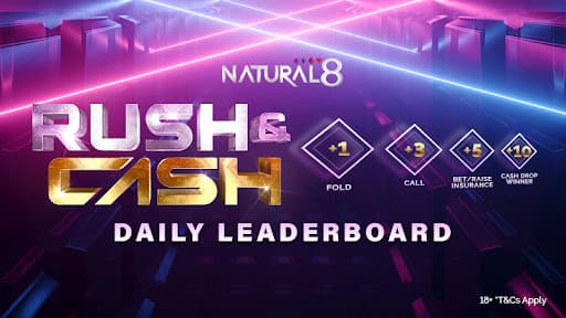rush and cash daily leaderboard banner